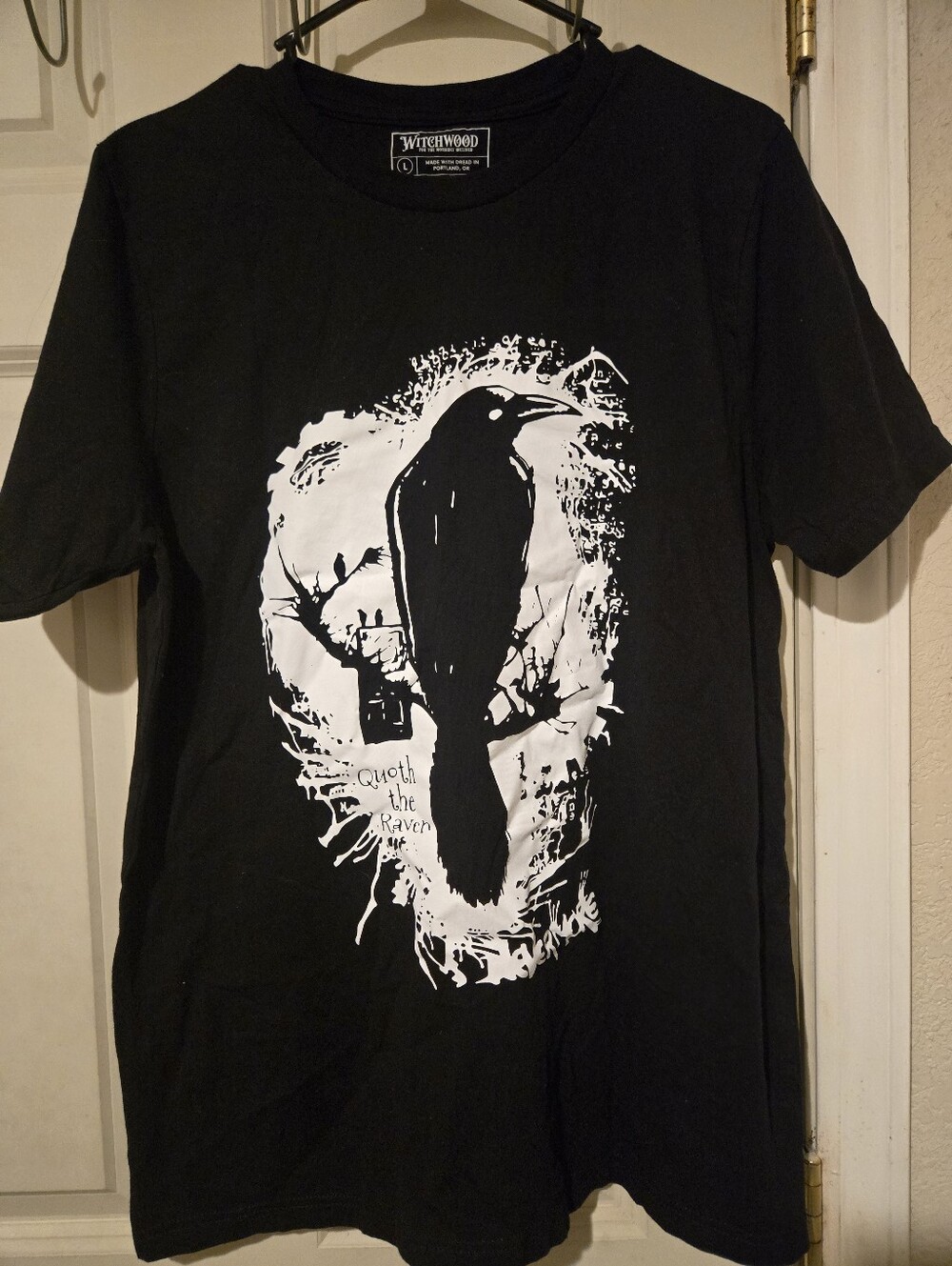 Black Raven Graphic T-Shirt - Black